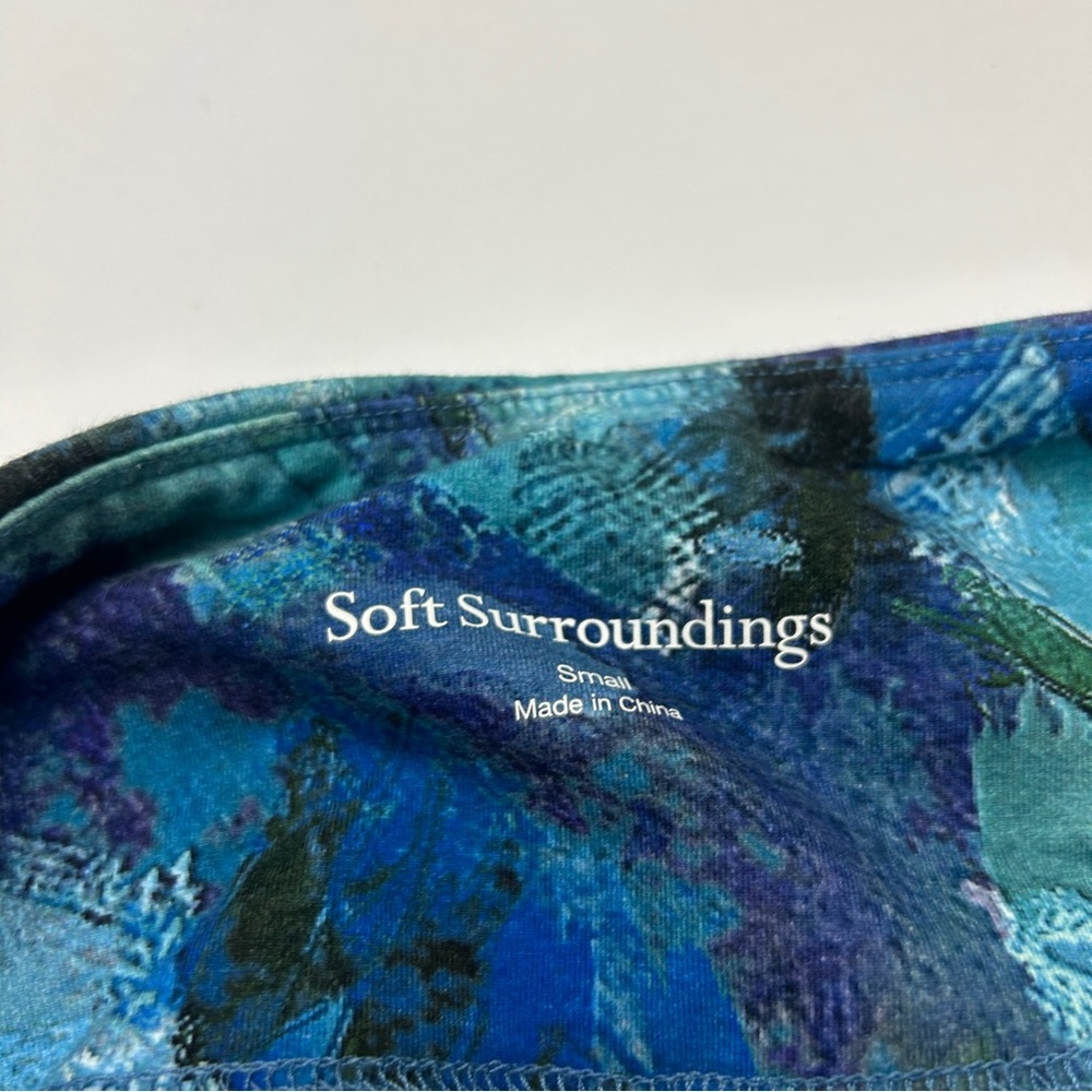 Soft Surroundings Blue Abstract Pattern Printed M… - image 3